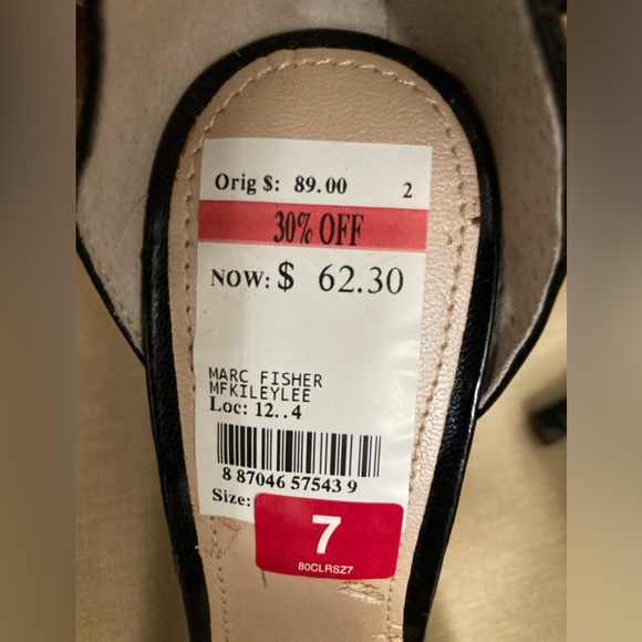 Women's MARC FISHER Ankle Wrap Sling Backs Size 7 NWT - Picture 7 of 7